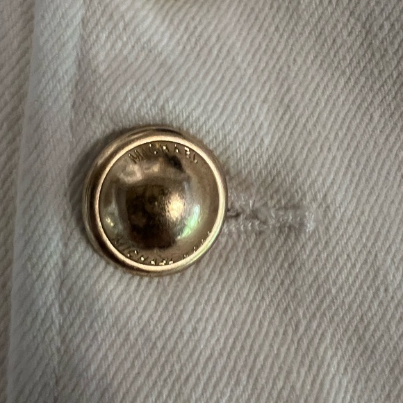 🆕 ⚓️ Michael Kors Sailor High Rise Flared Leg Jeans with gold hardware Buttons - Picture 7 of 17